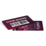 Cartes PVC 86x54mm personnalisées avec code-barre